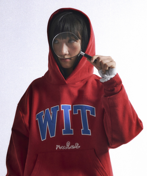 Худи Champion × BDNS Reverse Weave WIT Logo Red