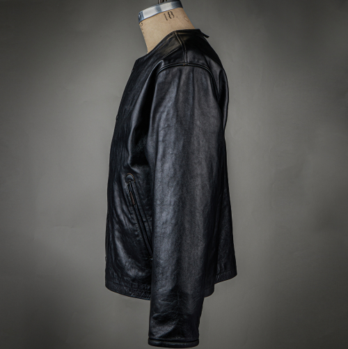 DV.LOT 716 Collarless Leather куртка -Washed-