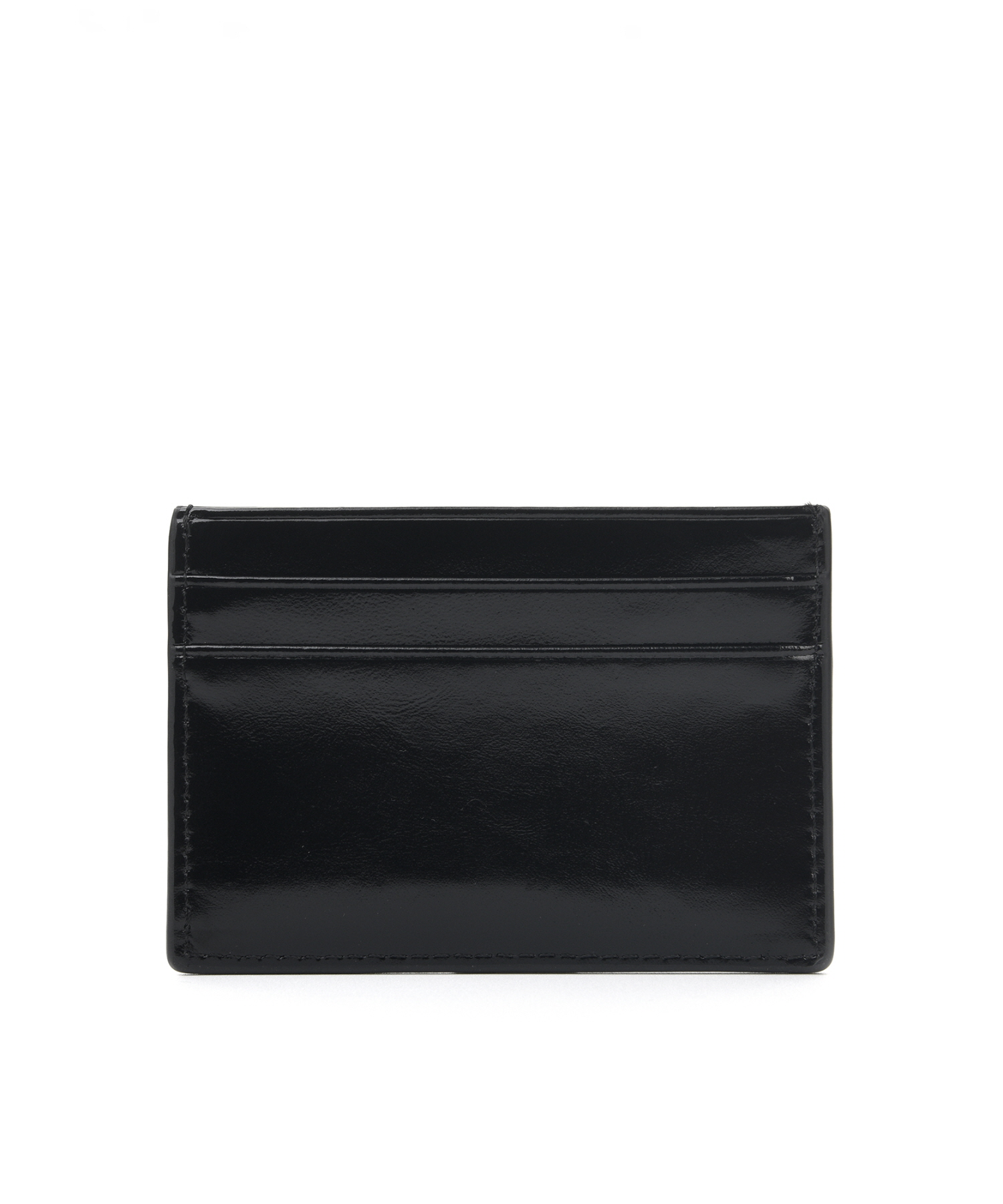 METAL LEATHER SOFT CARD WALLET_BLACK