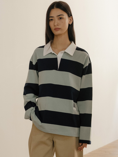 Color block pk collar t-рубашка [FRFA02LT02]_2color