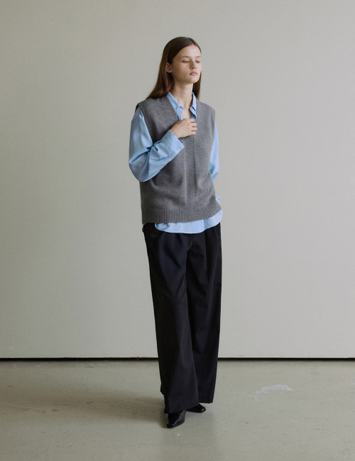 Simple Knit жилет (серый)