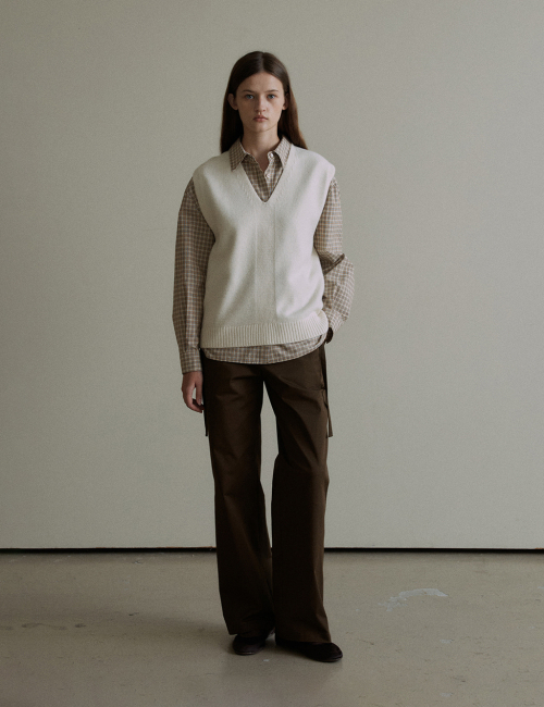 Simple Knit жилет (бежевый)
