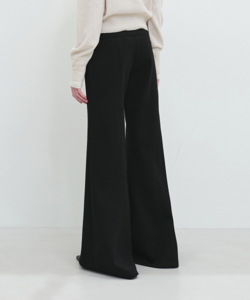 Широкие расклешенные брюки (BLACK)