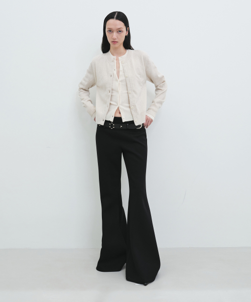 Широкие расклешенные брюки (BLACK)