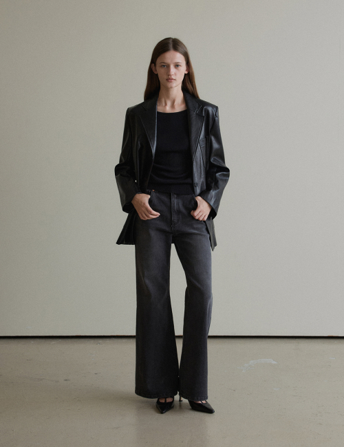 Leather Single куртка (чёрный)