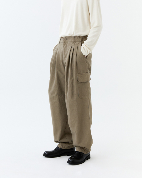 Pigment washed cargo брюки / бежевый