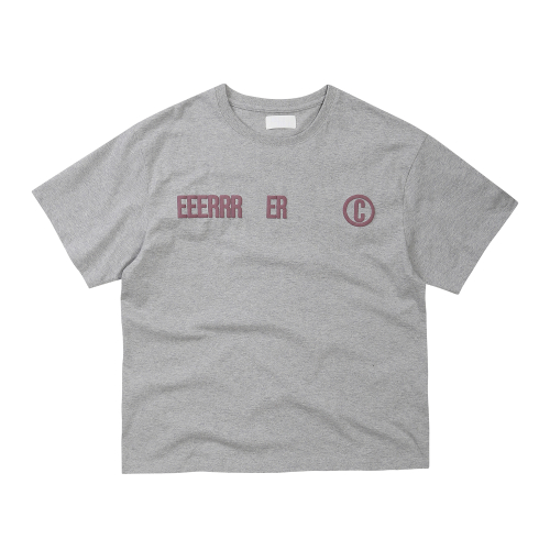 Street league gradient artwork logo over-crop fit T-рубашка (Melange)