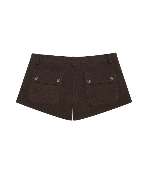 LOW CORDUROY SHORTS коричневый