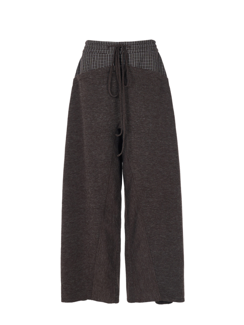 Burry*Check sweatpants _ Brown / Gray