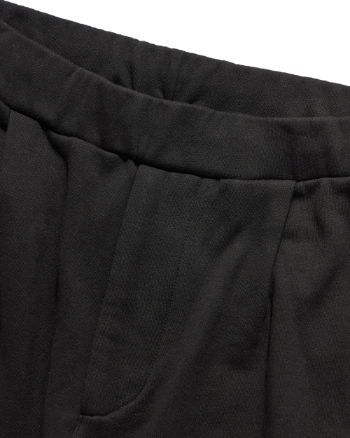 CURVED SWEAT PANTS / BLACK