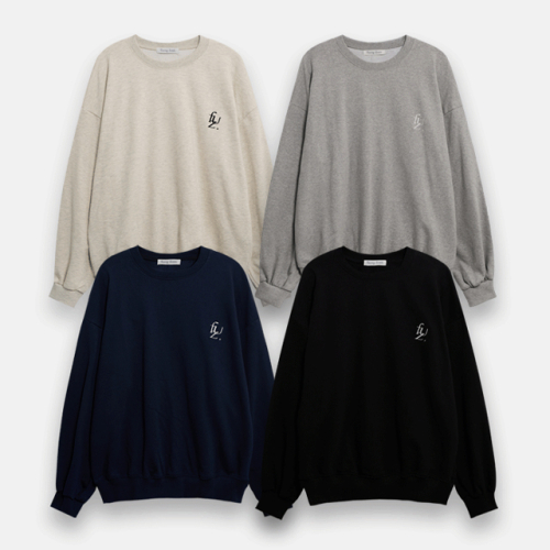 Базовый однотонный свитшот loose fit (4 цвета)