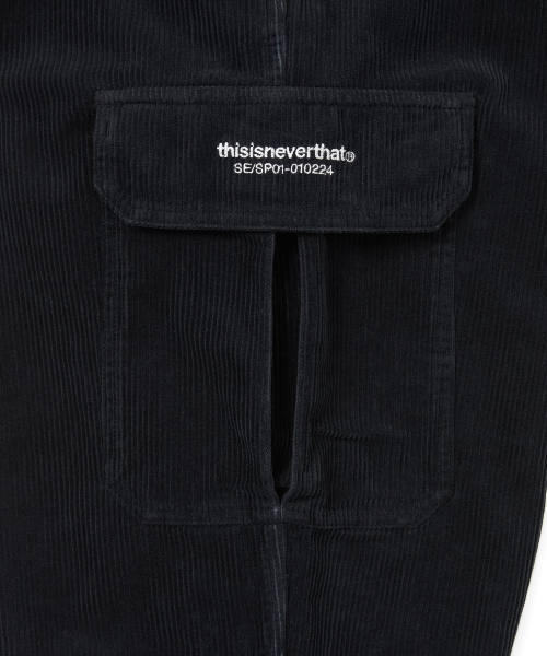 Corduroy Cargo Pant Black