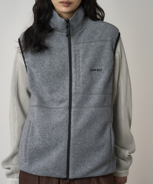 Двусторонний флисовый жилет Thermal Heather Grey
