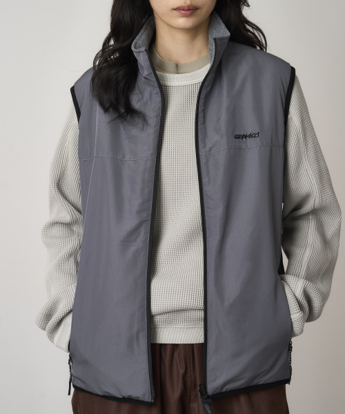Двусторонний флисовый жилет Thermal Heather Grey