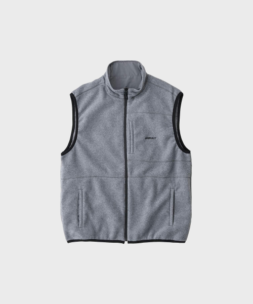Двусторонний флисовый жилет Thermal Heather Grey