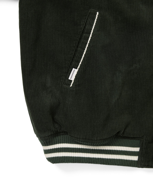 Corduroy Varsity Jacket Green