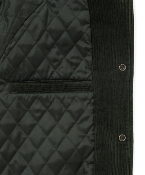 Corduroy Varsity Jacket Green