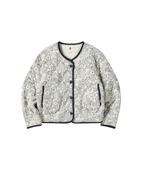 W PADDED PRINTING JUMPER [IVORY]