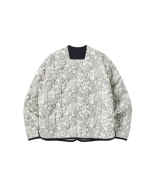 W PADDED PRINTING JUMPER [IVORY]