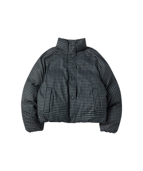 W CHECK SHORT PUFFER [CHECK]