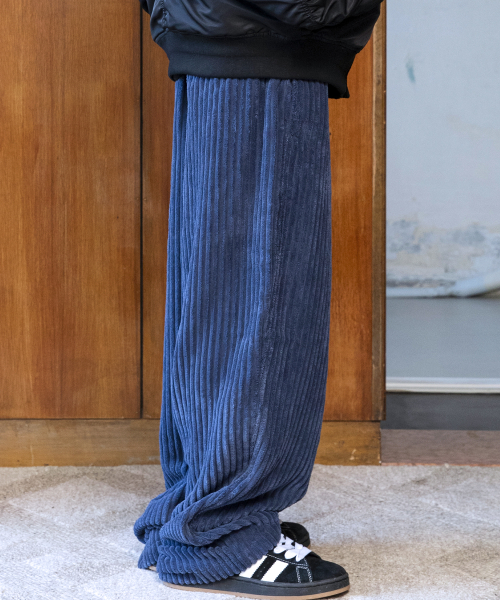 Свободные вельветовые брюки GP152 (NAVY)