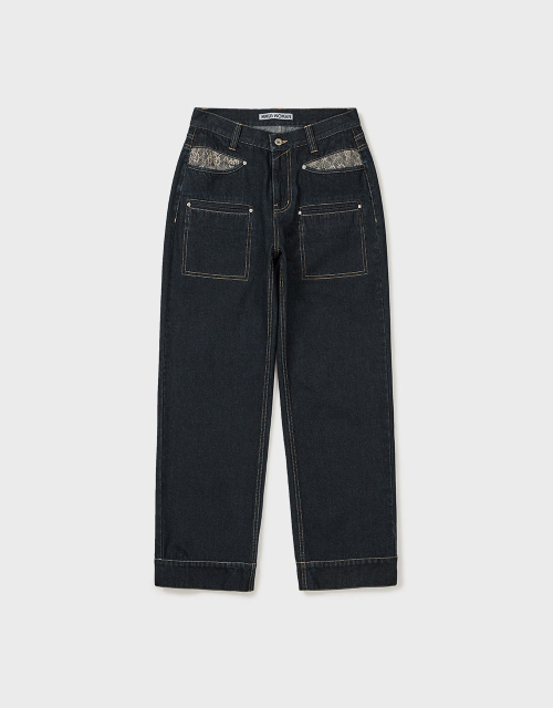 [MMW] DETAILED POCKET DENIM PANTS (INDIGO)
