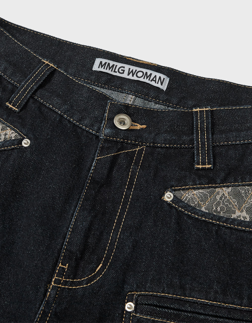[MMW] DETAILED POCKET DENIM PANTS (INDIGO)