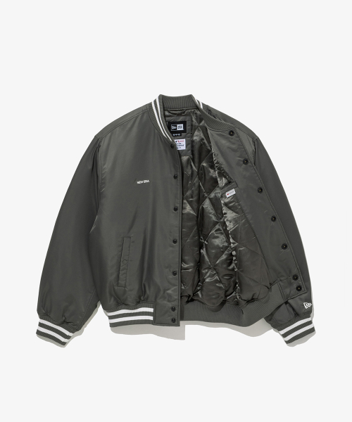 Нейлоновый бомбер MLB LA Dodgers Grey
