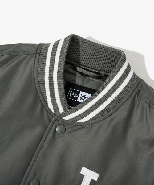 Нейлоновый бомбер MLB LA Dodgers Grey