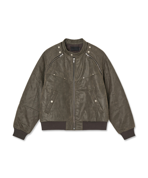 Куртка с эффектом потертости (Khaki)