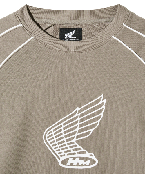 Classic Wing Logo Sweat Shirt Brown