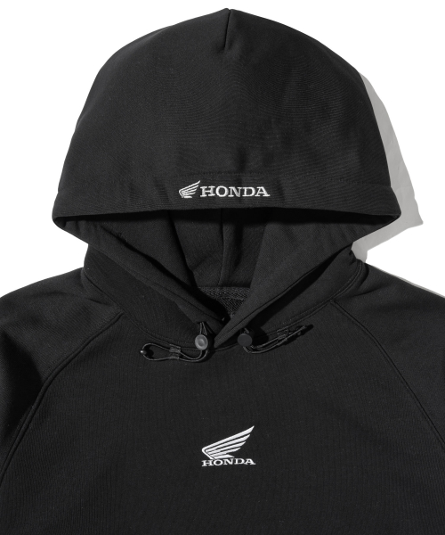 H-Tech Wing Logo String Hoodie Black