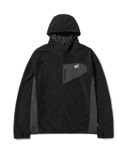 H-Tech Grid Fleece Ventilation Hoodie Zip-Up