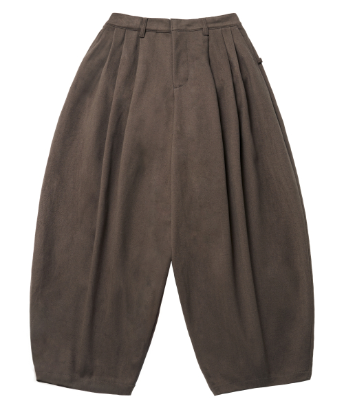 Void 4 Tuck Balloon Trouser Brown