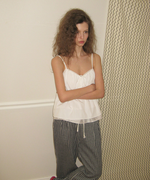 Rope stripe pants - Navy