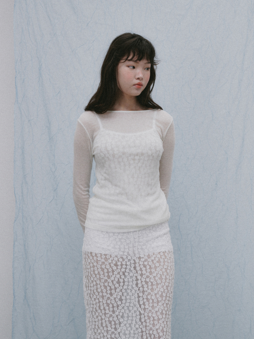boat neck T (Grey)