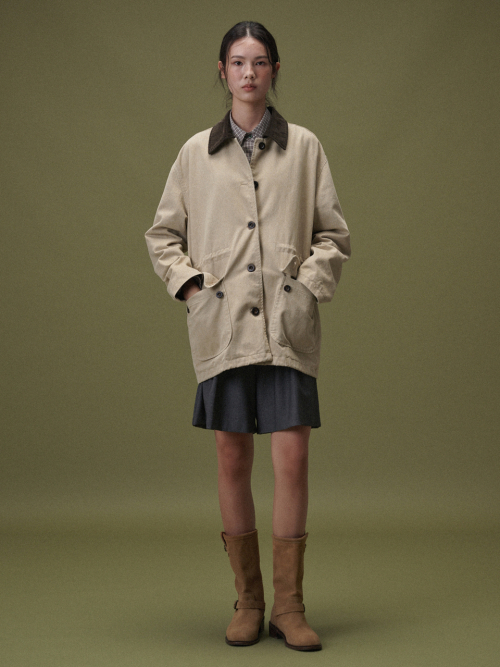 Peach bio work jacket (Beige)