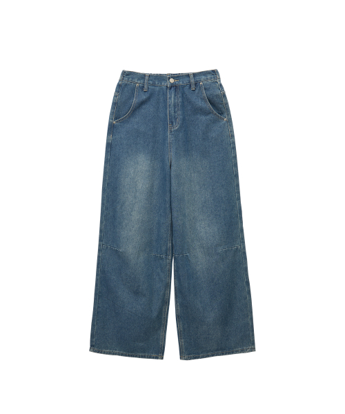 Back Band Wide Denim (deep blue)
