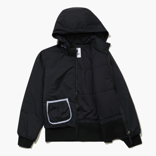 Женский легкий пуховик с карманами _BLCK GQ322LBL92