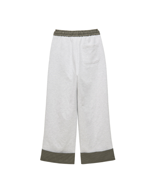 Roll-up Banding Pants (melange white)