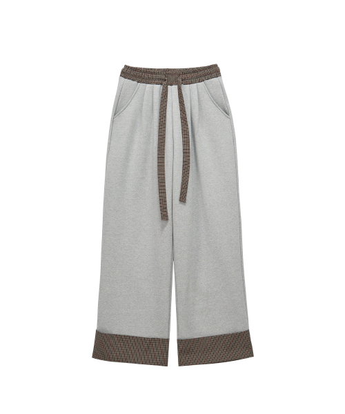 Roll-up Banding Pants (melange gray)