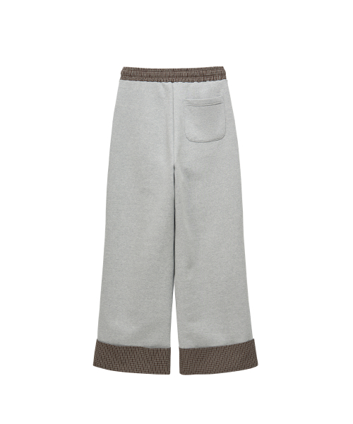 Roll-up Banding Pants (melange gray)