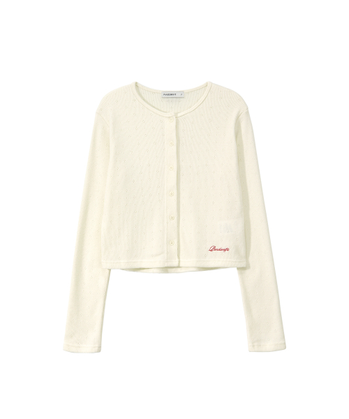 Punching Cardigan (ivory)
