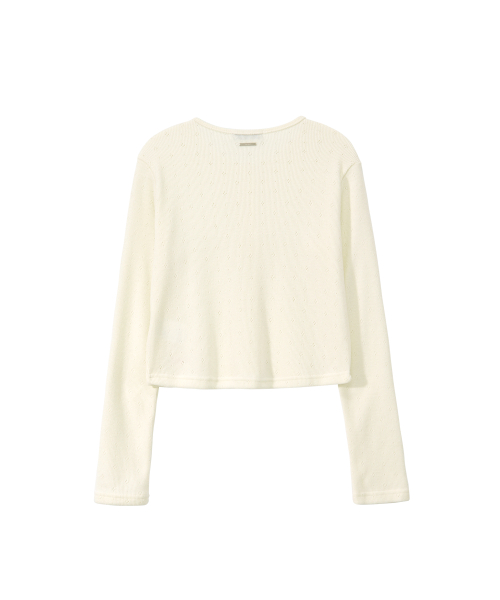 Punching Cardigan (ivory)