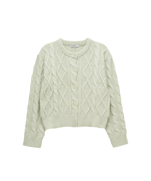 Star Cable Cardigan (mint)