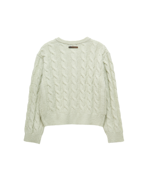 Star Cable Cardigan (mint)