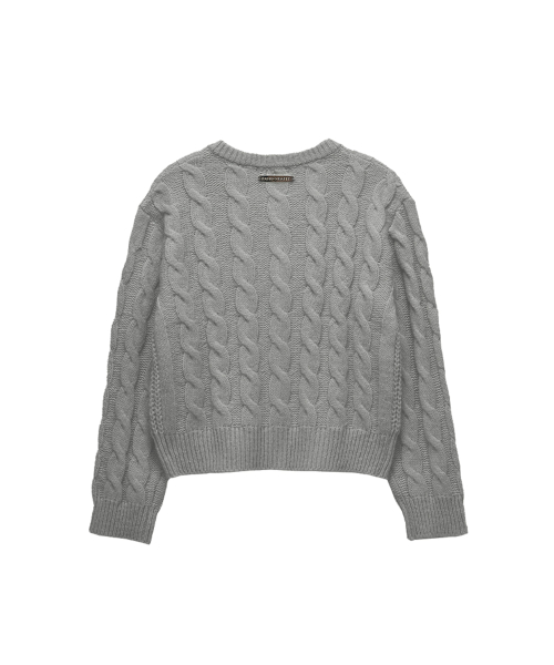 Star Cable Cardigan (gray)