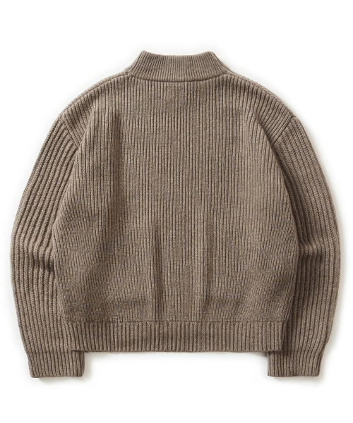 PLGW MOCK NECK KNIT (BEIGE)