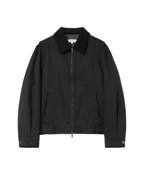 Side strap work jacket BLACK