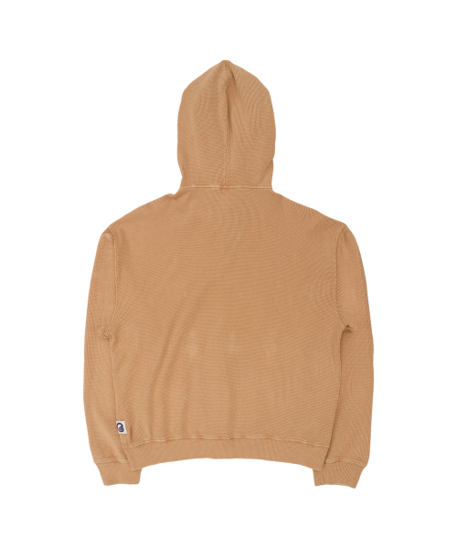 Gallery Waffle Hoodie Zip-Up - Ash Orange